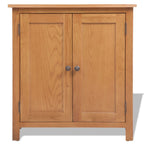Aparador de madera maciza de roble 70x35x75 cm