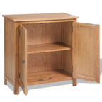Aparador de madera maciza de roble 70x35x75 cm