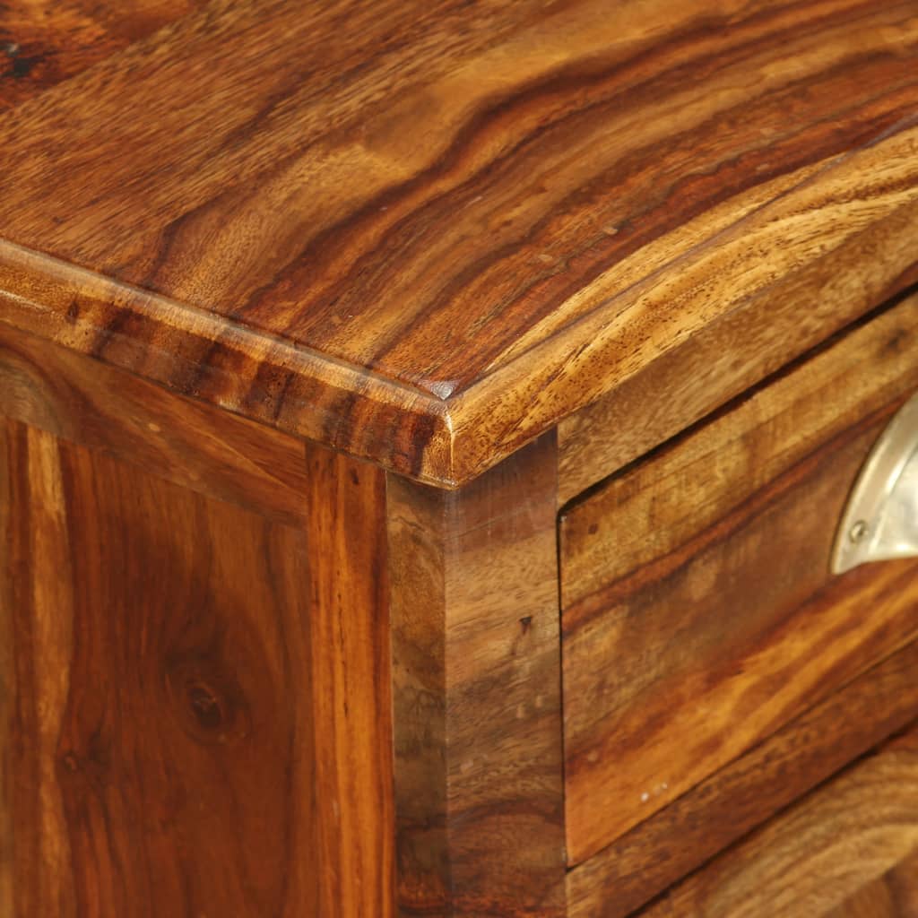 Mesitas de noche 2 uds madera maciza de acacia 40x30x50 cm