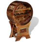 Botellero de madera maciza de caoba 55x23x85 cm