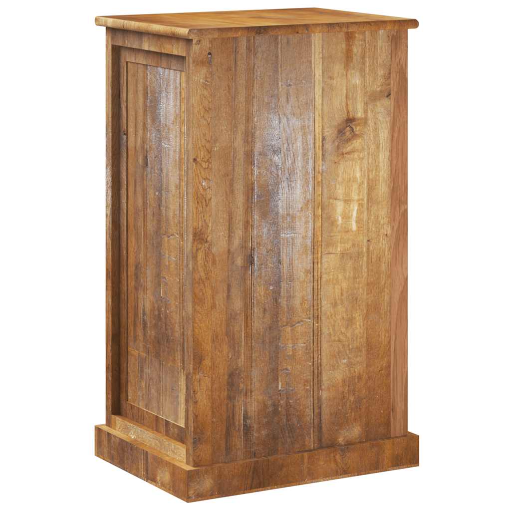 Zapatero de 4 niveles con cajón madera maciza reciclada