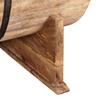 Mesa de centro de madera maciza de mango 88x50x40 cm
