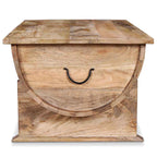 Mesa de centro de madera maciza de mango 88x50x40 cm