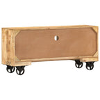 Mueble de TV madera de mango rugosa 110x30x50 cm