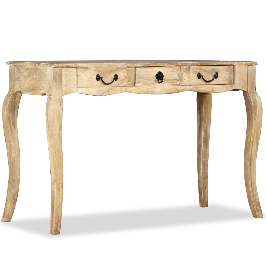 Mesa consola de madera maciza de mango 120x50x80 cm