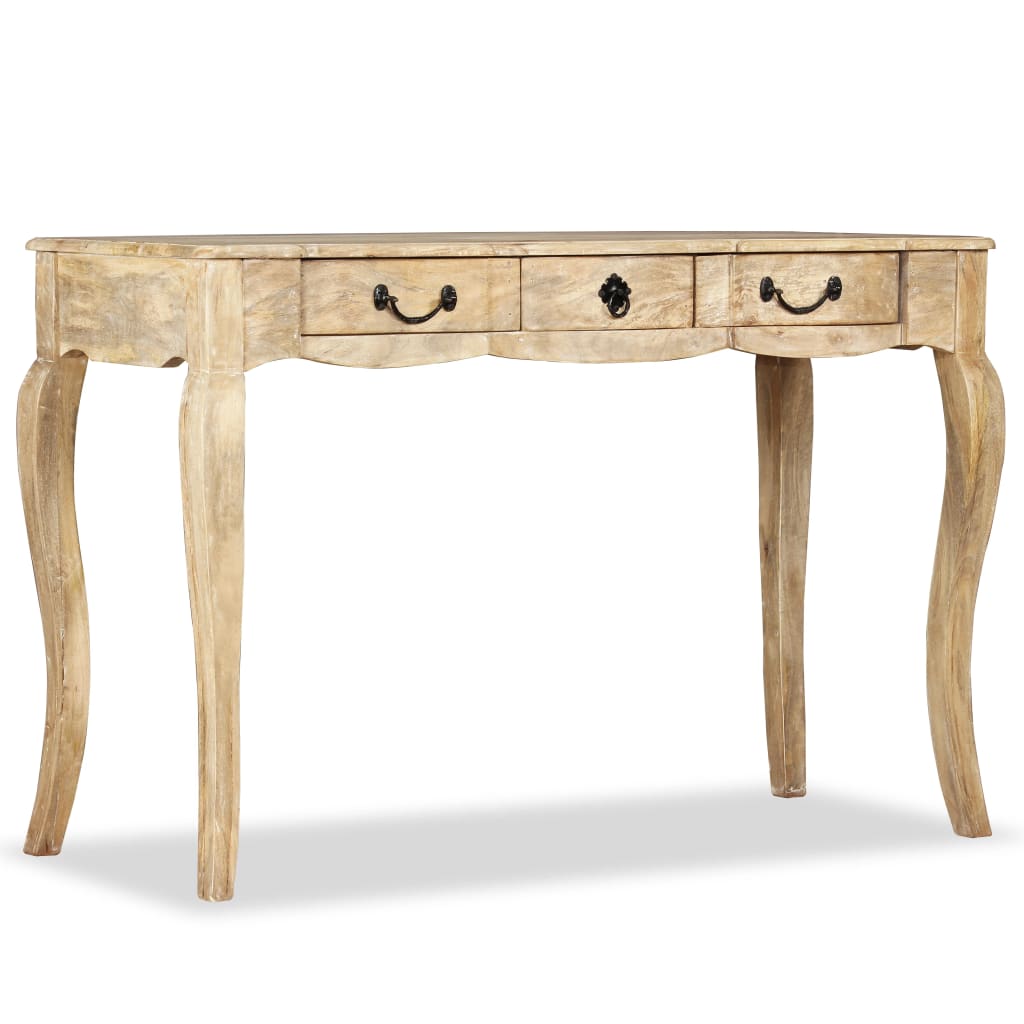Mesa consola de madera maciza de mango 120x50x80 cm