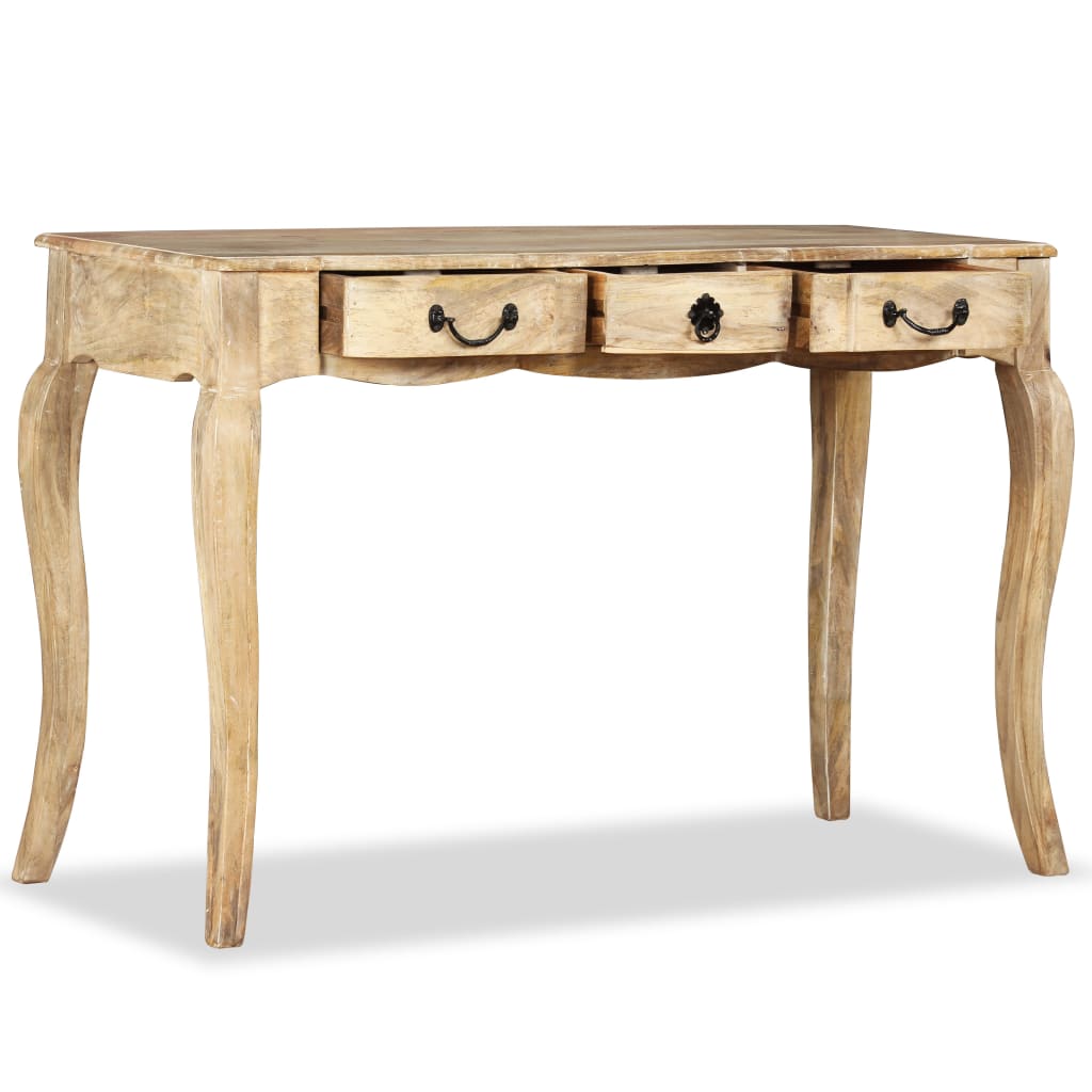 Mesa consola de madera maciza de mango 120x50x80 cm