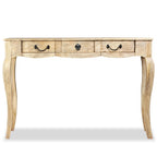 Mesa consola de madera maciza de mango 120x50x80 cm