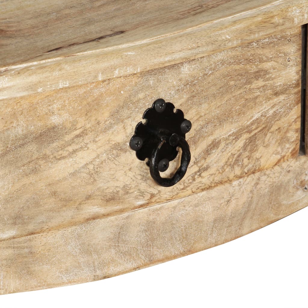Mesa consola de madera maciza de mango 120x50x80 cm