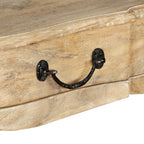 Mesa consola de madera maciza de mango 120x50x80 cm