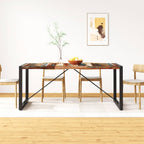 Mesa de comedor 140x70x75 cm madera maciza de acacia