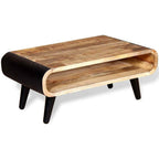 Mesa de centro de madera de mango rugosa 180x90x40 cm