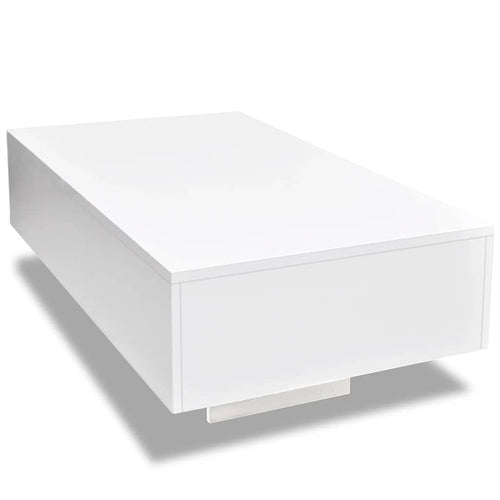 Glossy white coffee table