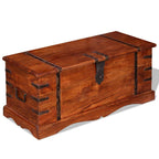 Cofre de almacenamiento de madera maciza