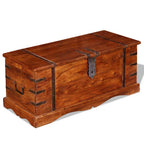 Cofre de almacenamiento de madera maciza