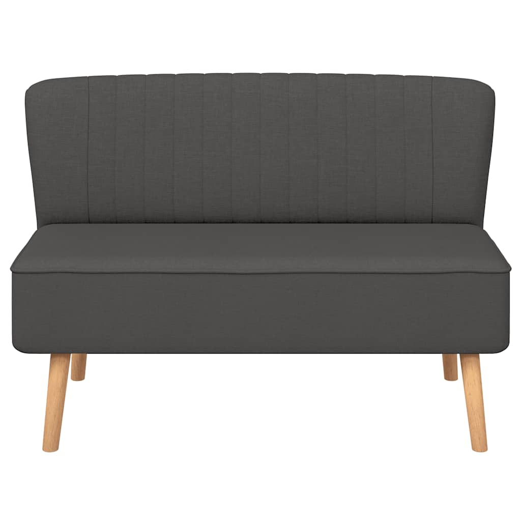Sofá de tela gris oscuro 117x55,5x77 cm