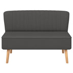 Sofá de tela gris oscuro 117x55,5x77 cm