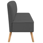 Sofá de tela gris oscuro 117x55,5x77 cm