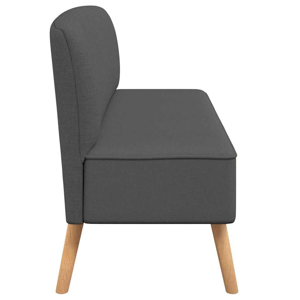 Sofá de tela gris oscuro 117x55,5x77 cm