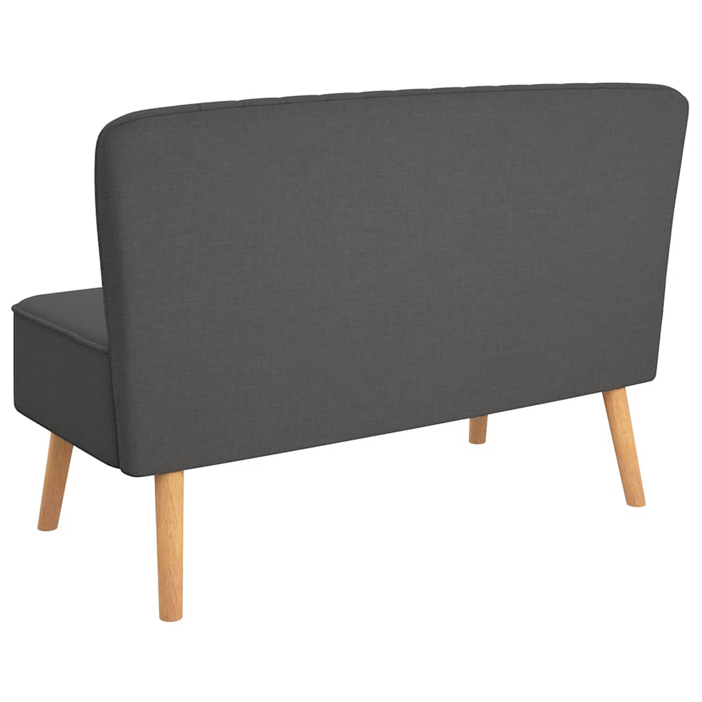 Sofá de tela gris oscuro 117x55,5x77 cm