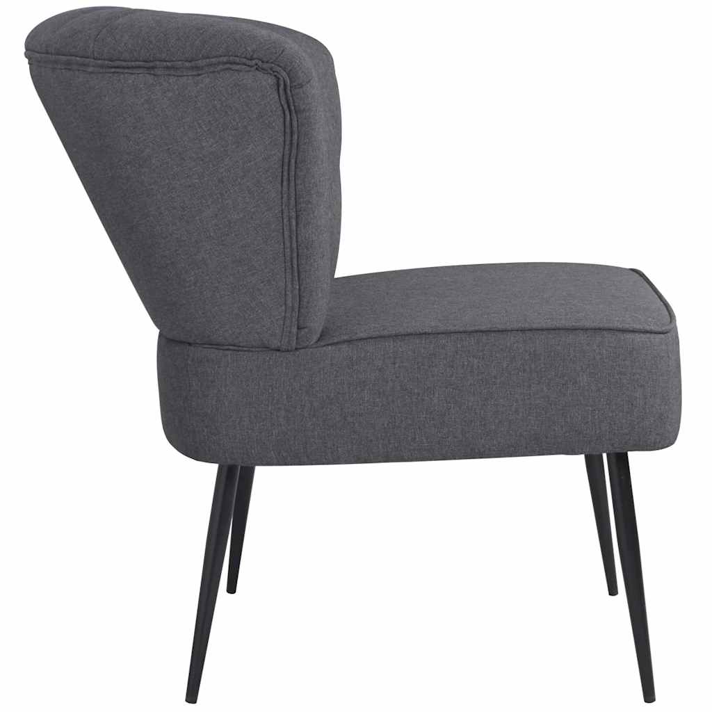 Sillón de cóctel tela gris oscuro