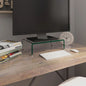 Mueble TV/Elevador de monitor cristal verde 100x30x13 cm