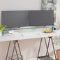 Mueble TV/Elevador de monitor cristal verde 100x30x13 cm