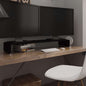 Mueble TV/Elevador de monitor cristal verde 100x30x13 cm