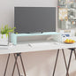 Mueble TV/Elevador de monitor cristal verde 100x30x13 cm
