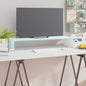 Mueble TV/Elevador de monitor cristal verde 100x30x13 cm