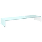 Mueble TV/Elevador de monitor cristal verde 100x30x13 cm
