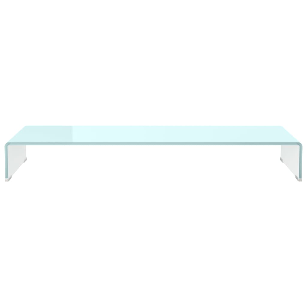 Mueble TV/Elevador de monitor cristal verde 100x30x13 cm