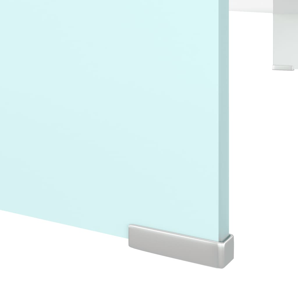 Mueble TV/Elevador de monitor cristal verde 100x30x13 cm