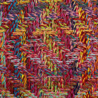 Juego de mesas de centro con detalles chindi 2 uds multicolor