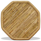 Mesa de centro octogonal de bambú 60x60x45 cm