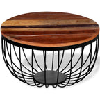 Mesa de centro madera maciza reciclada