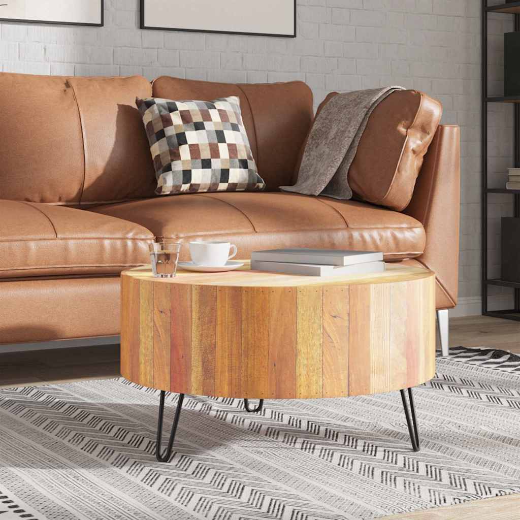 Solid reclaimed wood coffee table