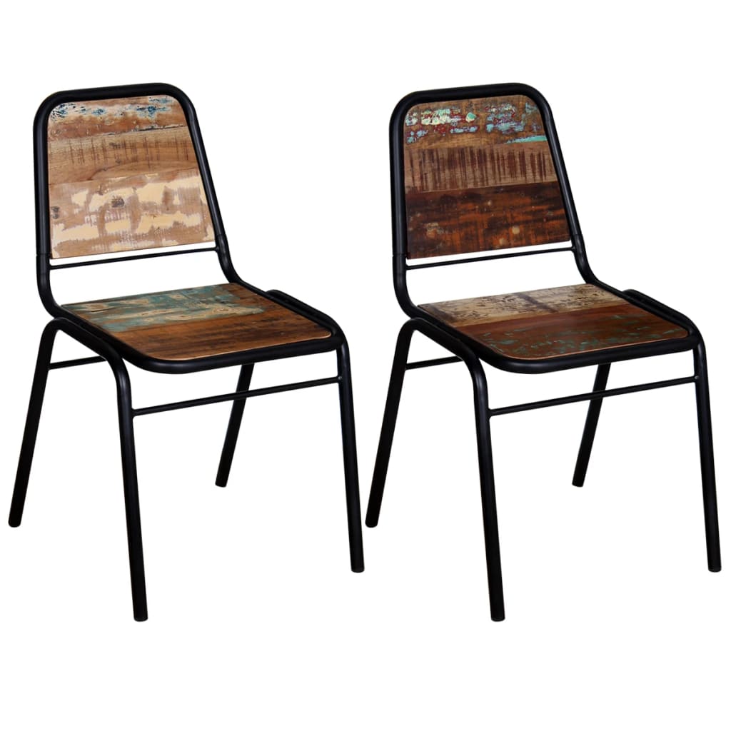 Dining chairs 2 pcs solid rubberwood white