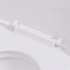 Inodoro de montaje en pared de cerámica blanco
