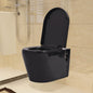 White ceramic wall-mounted toilet