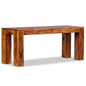 Banco de madeira maciça de acácia 110x35x45 cm