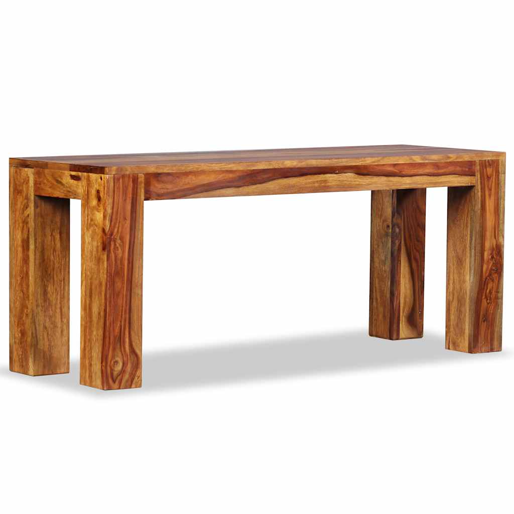 Banco de madera maciza de acacia 110x35x45 cm