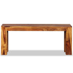 Banco de madera maciza de acacia 110x35x45 cm