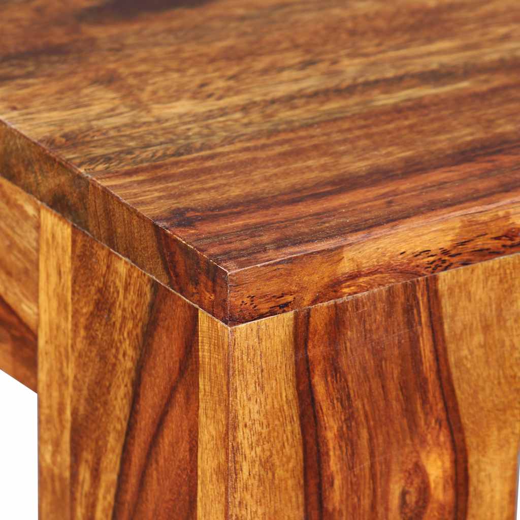 Banco de madera maciza de acacia 110x35x45 cm