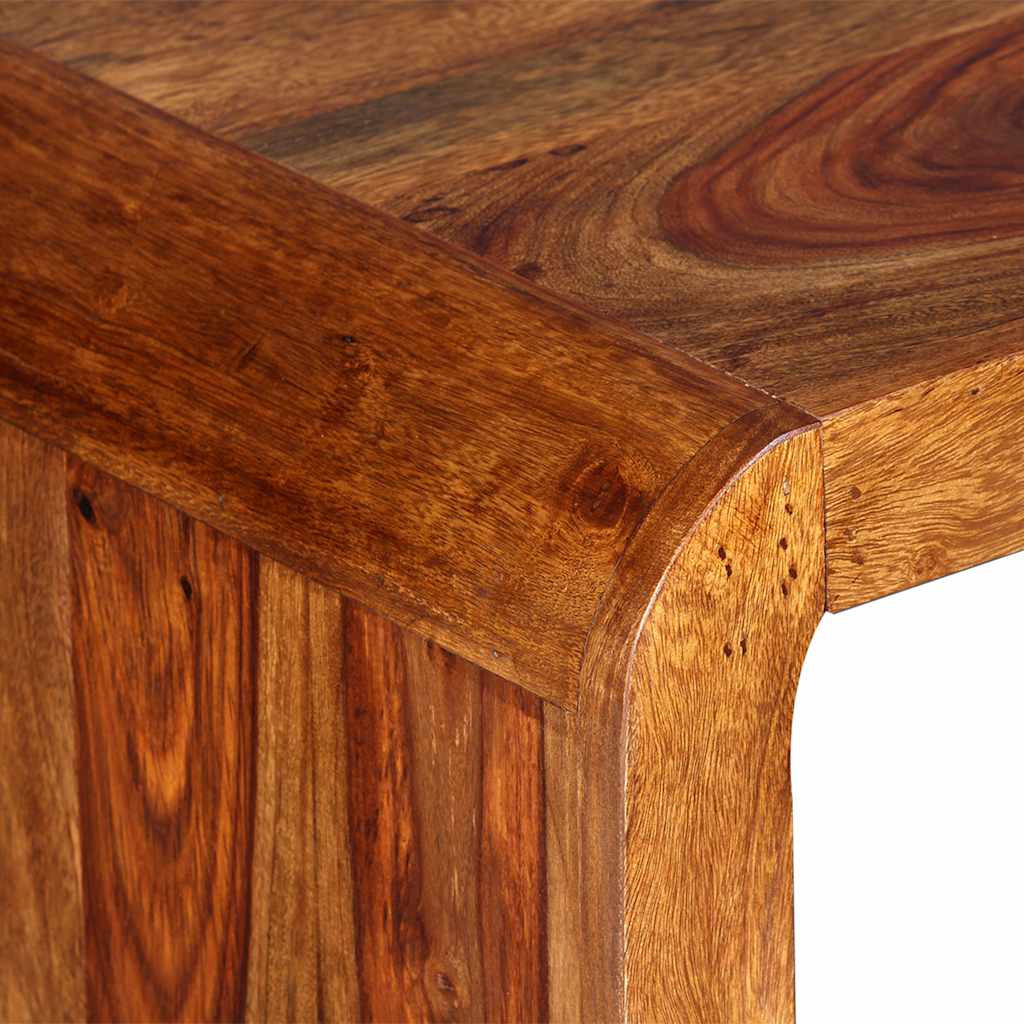 Aparador/escritorio madera maciza de acacia marrón