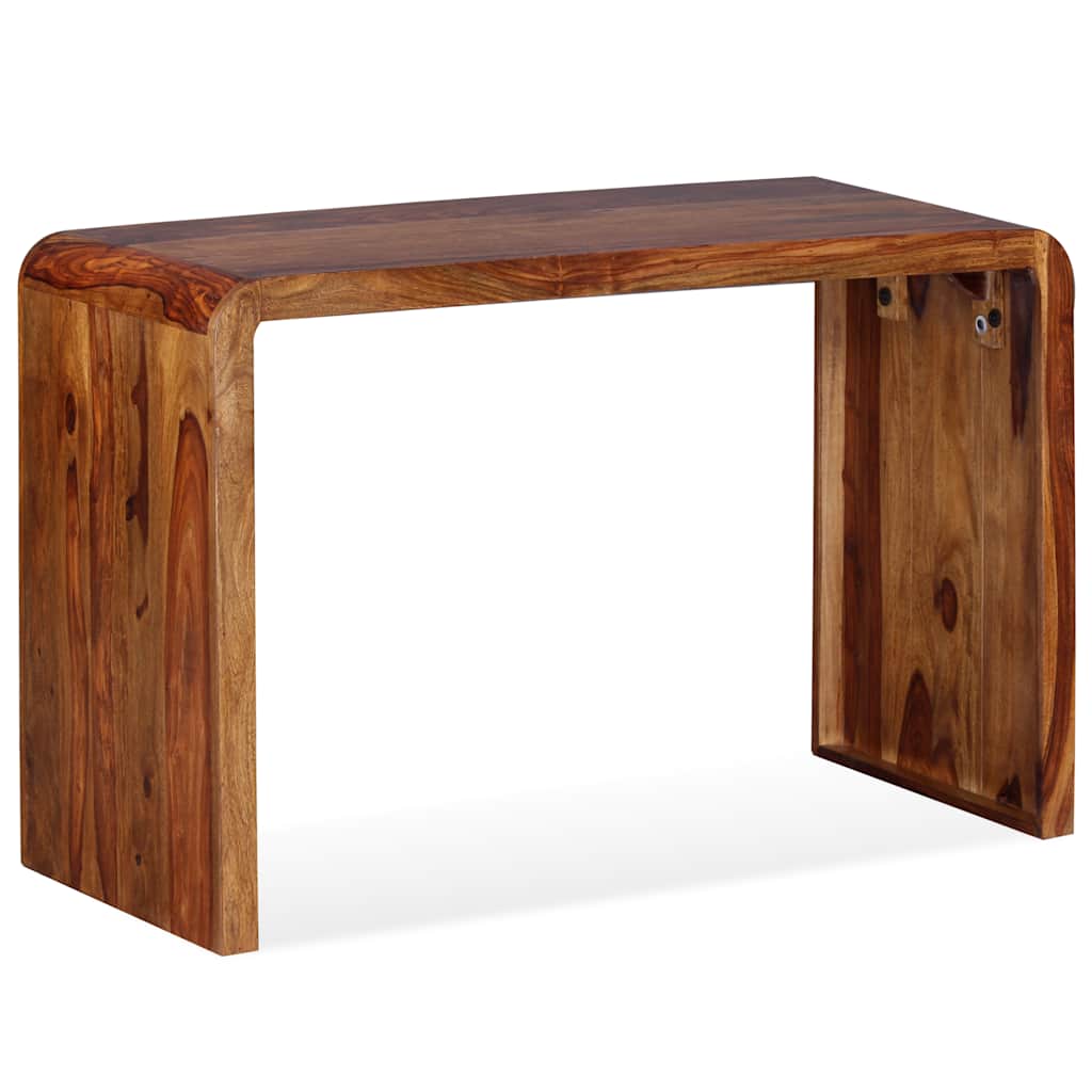 Aparador/escritorio madera maciza de acacia marrón