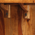 Aparador/escritorio madera maciza de acacia marrón
