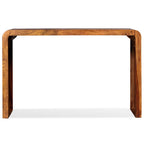Aparador/escritorio madera maciza de acacia marrón