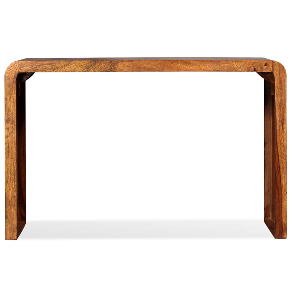 Aparador/escritorio madera maciza de acacia marrón