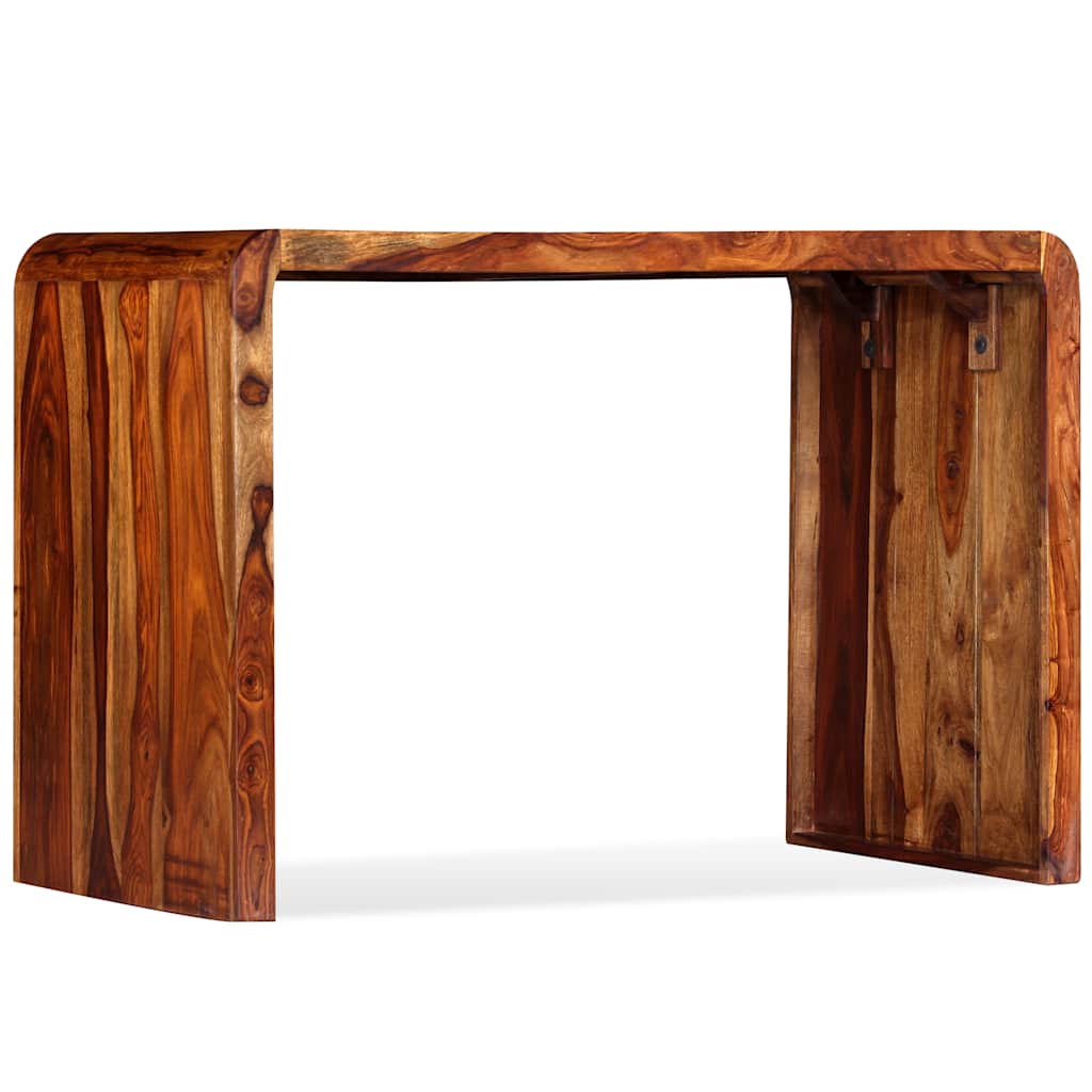 Aparador/escritorio madera maciza de acacia marrón